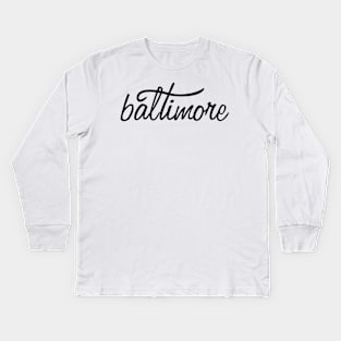 Baltimore Kids Long Sleeve T-Shirt